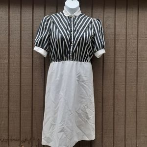 John's Girl Retro Vintage Midi Color Block Dress 12